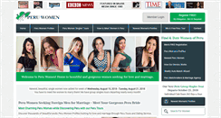 Desktop Screenshot of peru-women.com